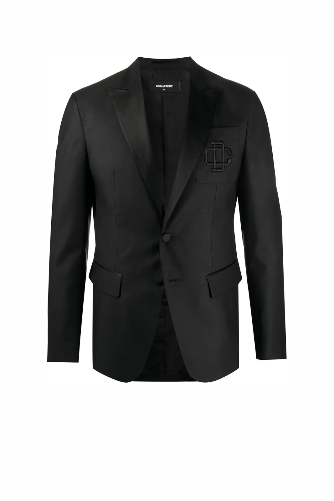 Dsquared2 Embroidered Logo Blazer Black