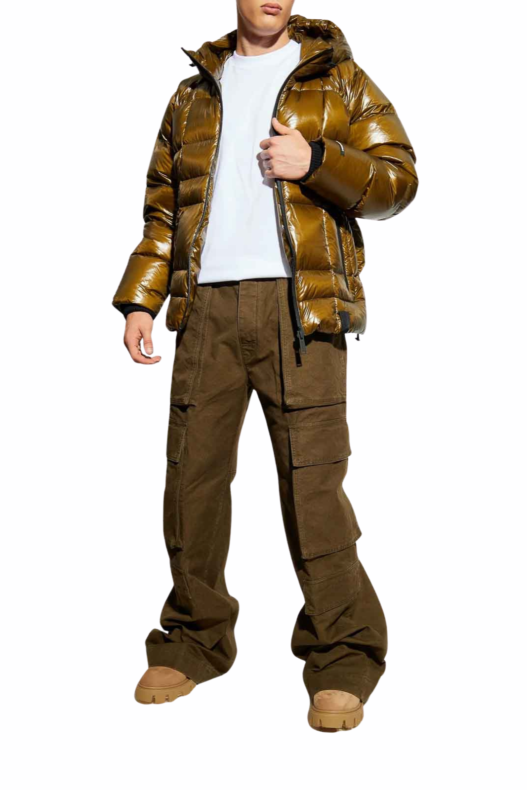 Dsquared2 Shiny Ripstop Down Jacket Green