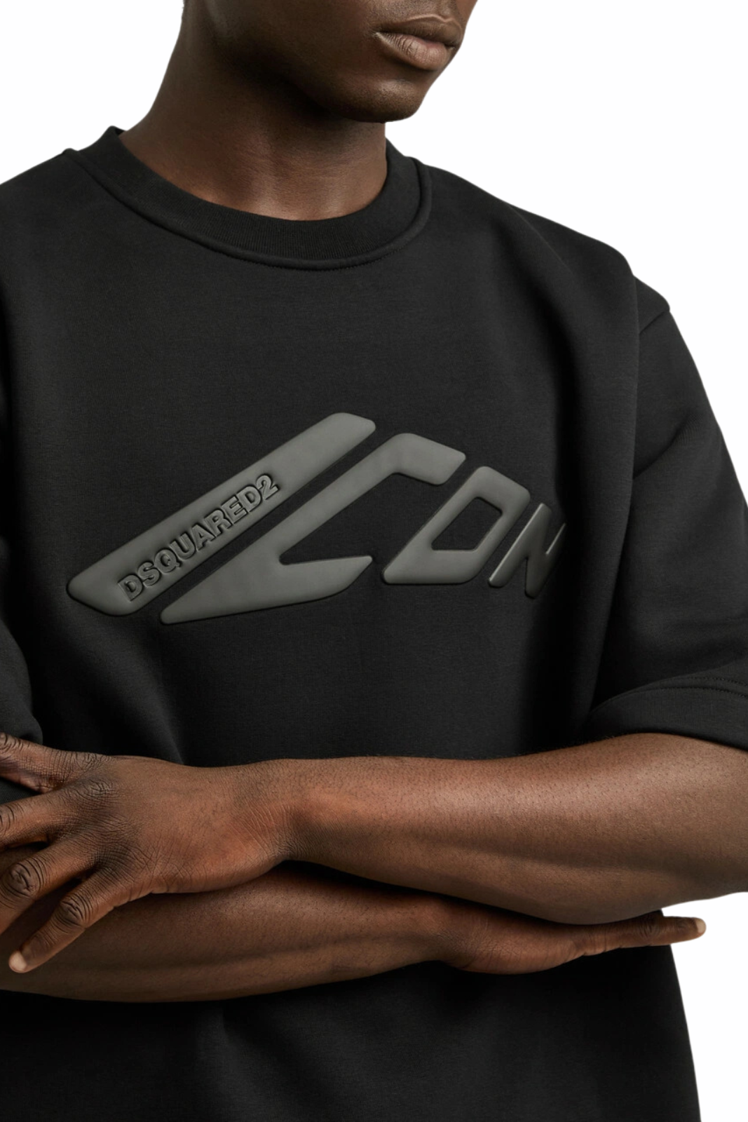 Dsquared2 Icon Logo-appliquéd Jersey T-shirt Black