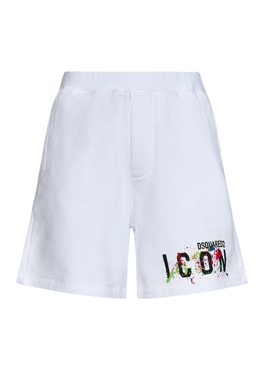 Dsquared2 Icon print short track pants White