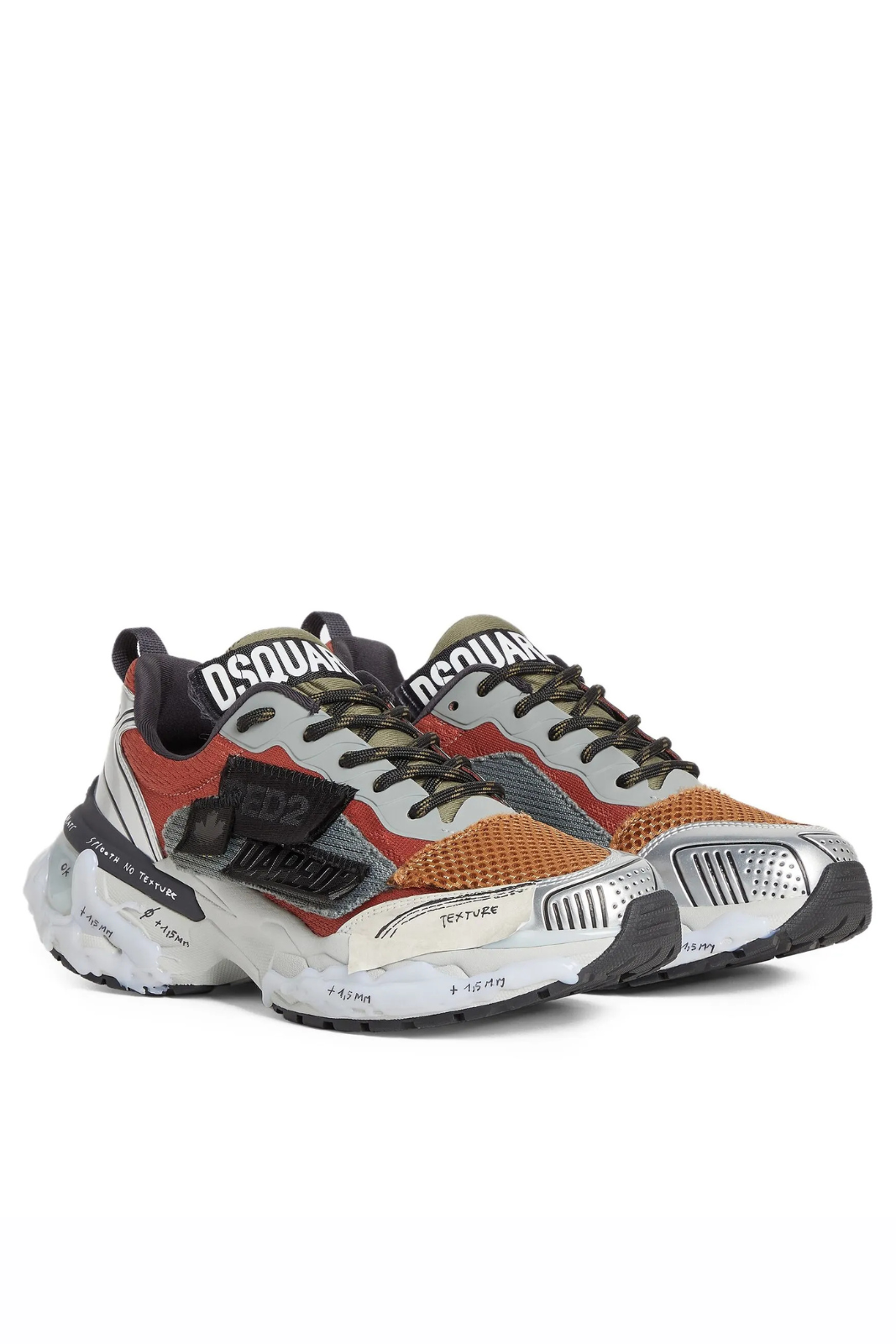 Dsquared2 Faster lace-up Sneakers Man, Multicolor