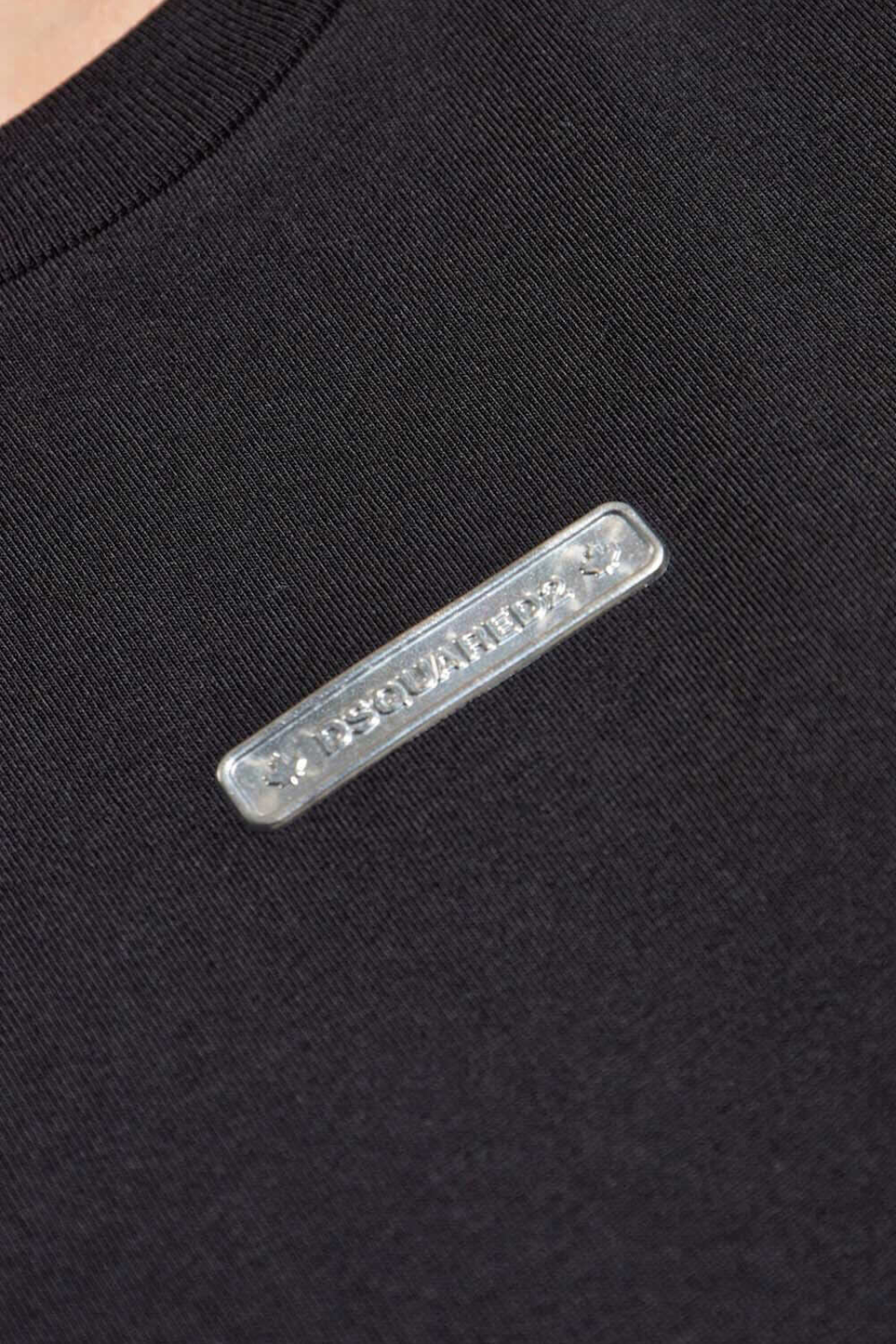 Dsquared2 Men T-Shirt logo-plaque Black