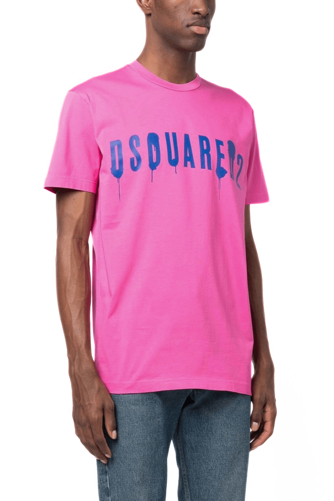 Dsquared2 logo-print cotton T-shirt in Pink