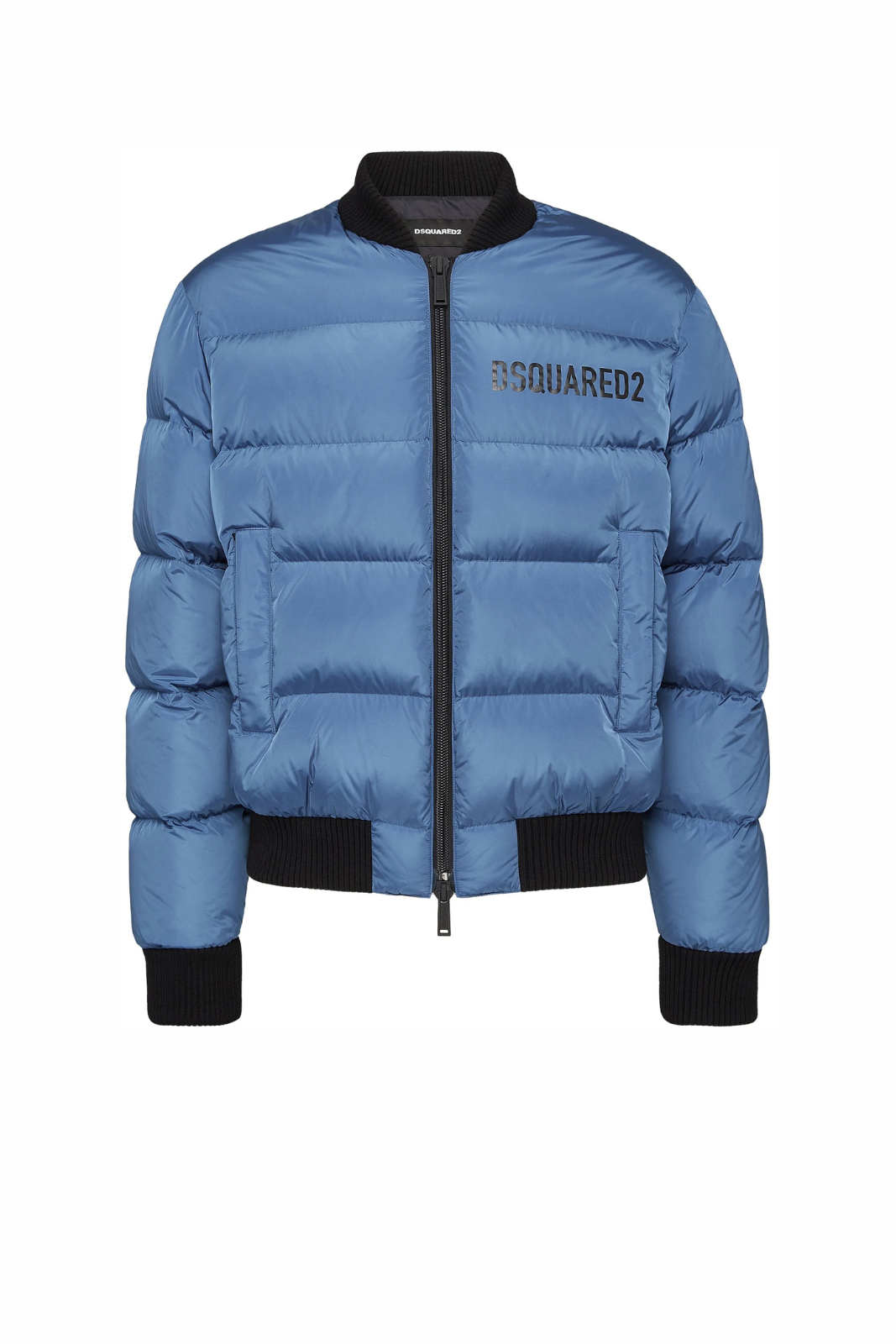 Dsquared2 logo-print padded jacket Blue