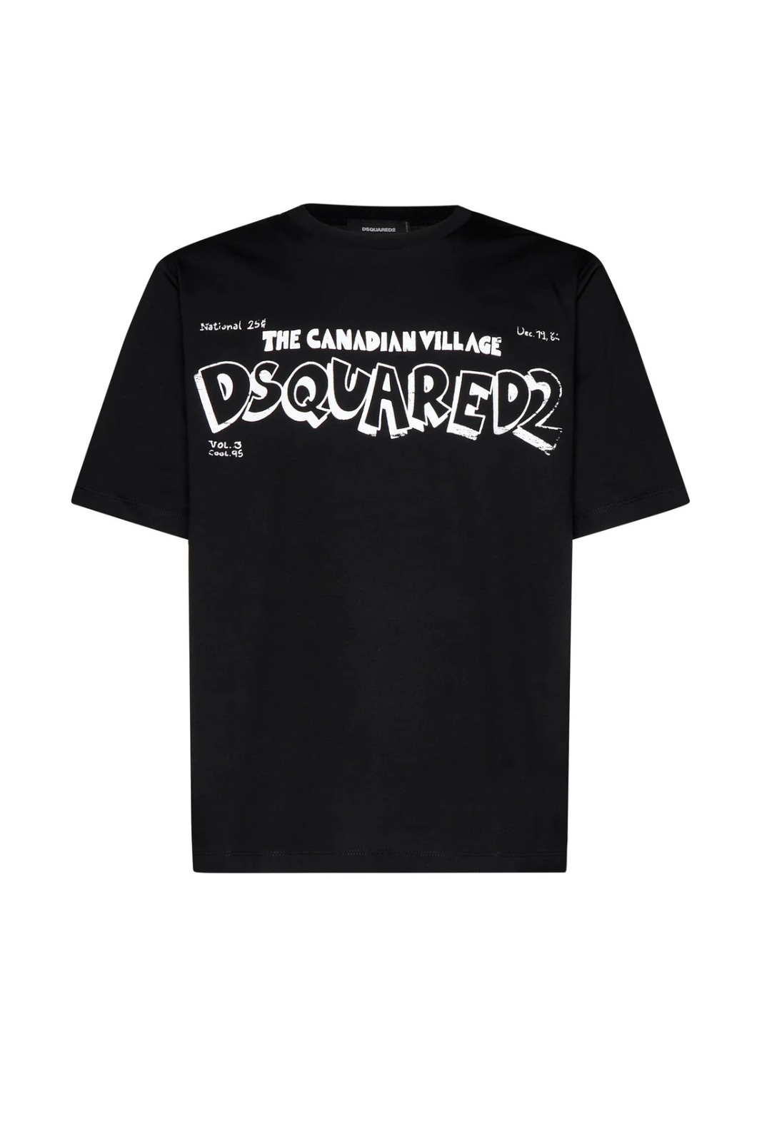 Dsquared2 Logo "Canadian Village" Black T-Shirt