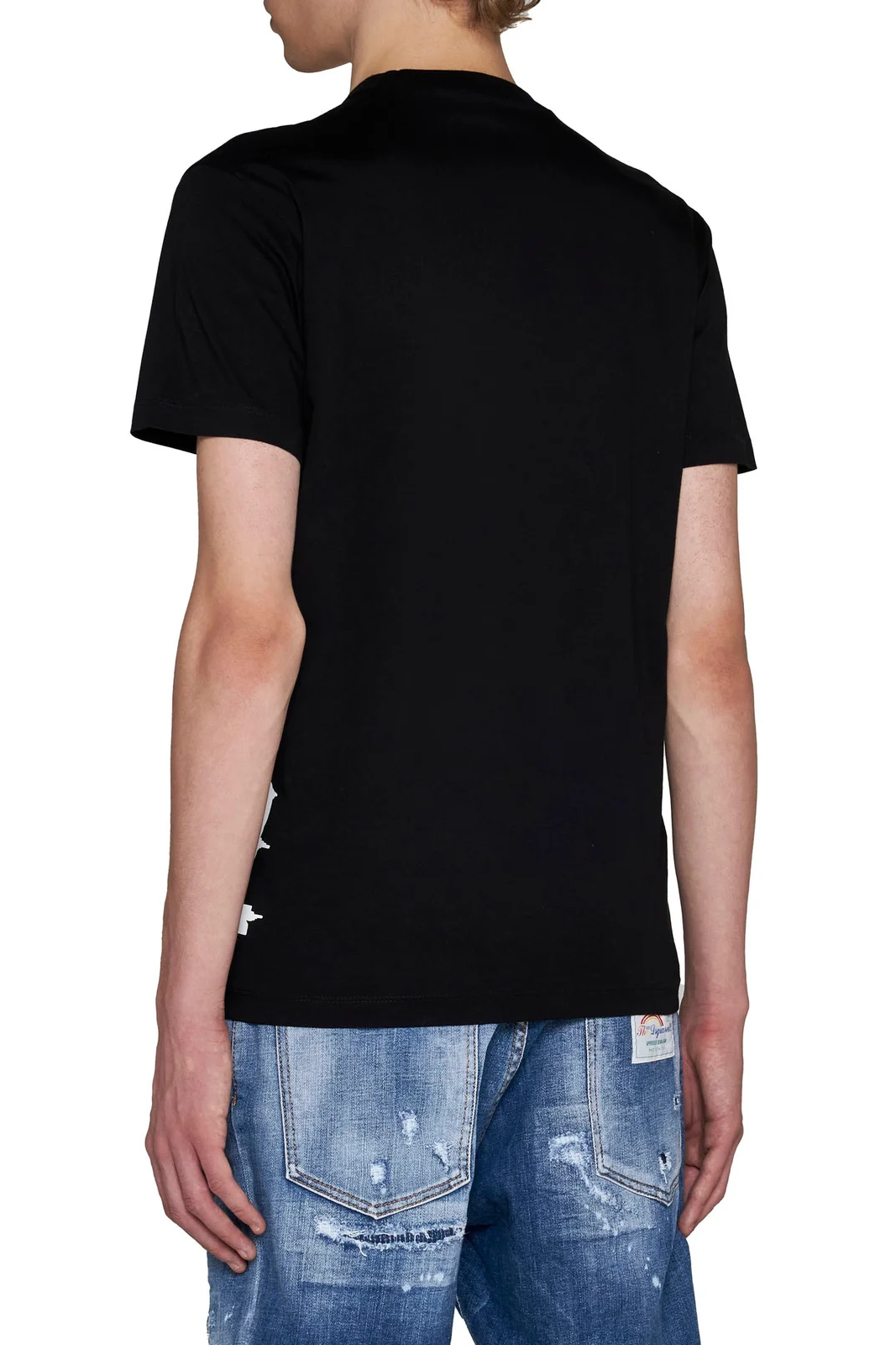 Dsquared2 Logo-Printed Crewneck Black T-Shirt