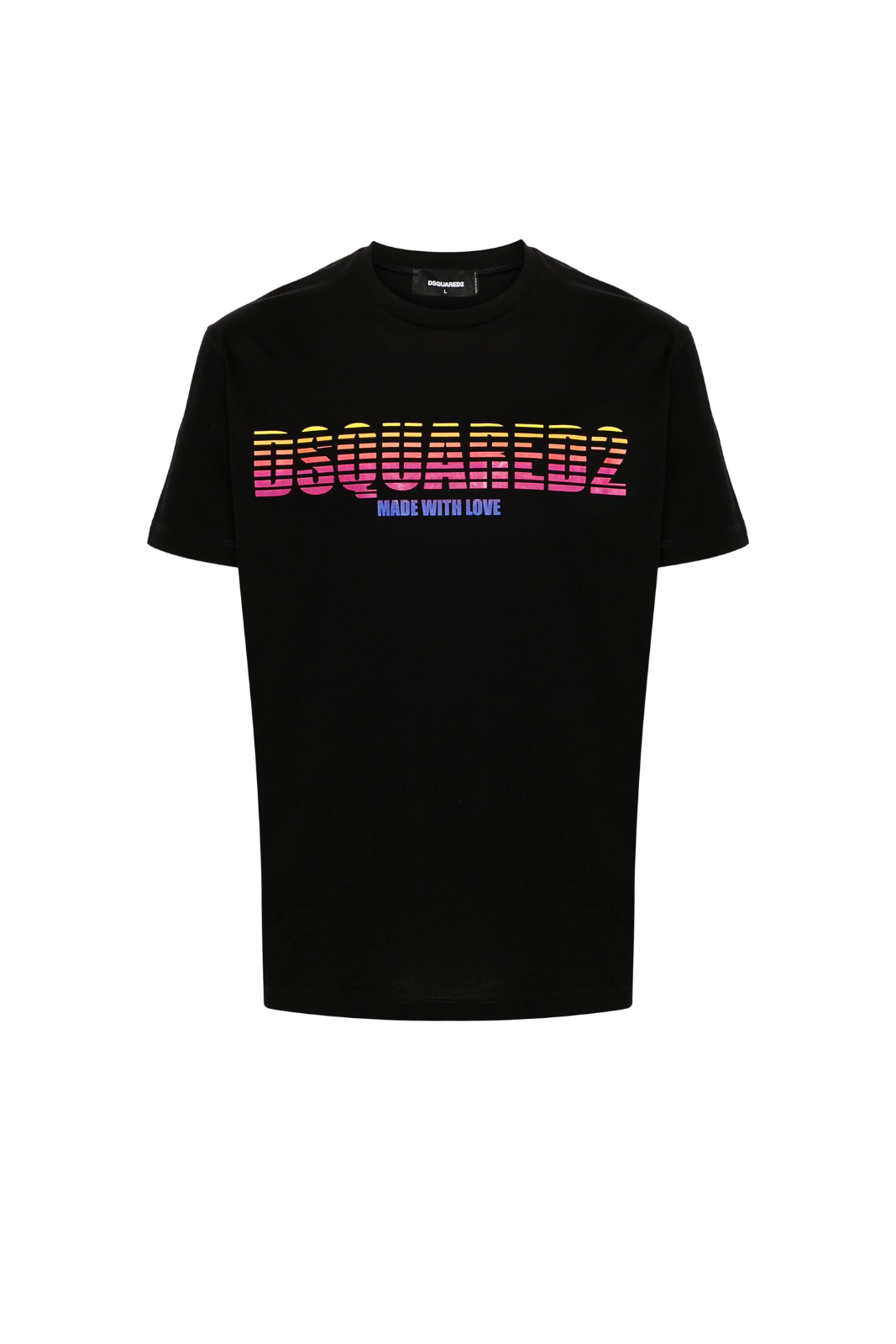 Dsquared2 Made with Love logo-print cotton T-shirt in black