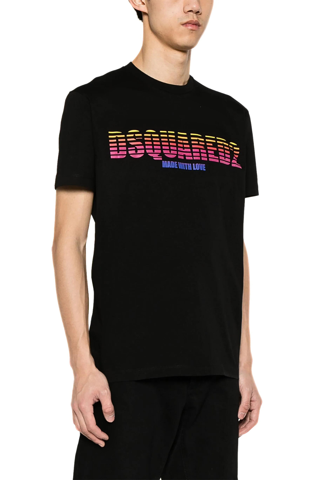 Dsquared2 Made with Love logo-print cotton T-shirt in black