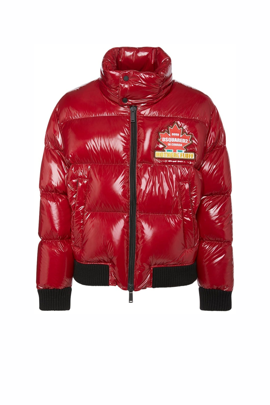 Dsquared2 Canada Shiny nylon puffer Red jacket