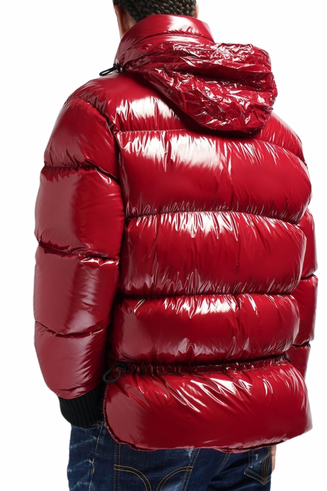Dsquared2 Canada Shiny nylon puffer Red jacket
