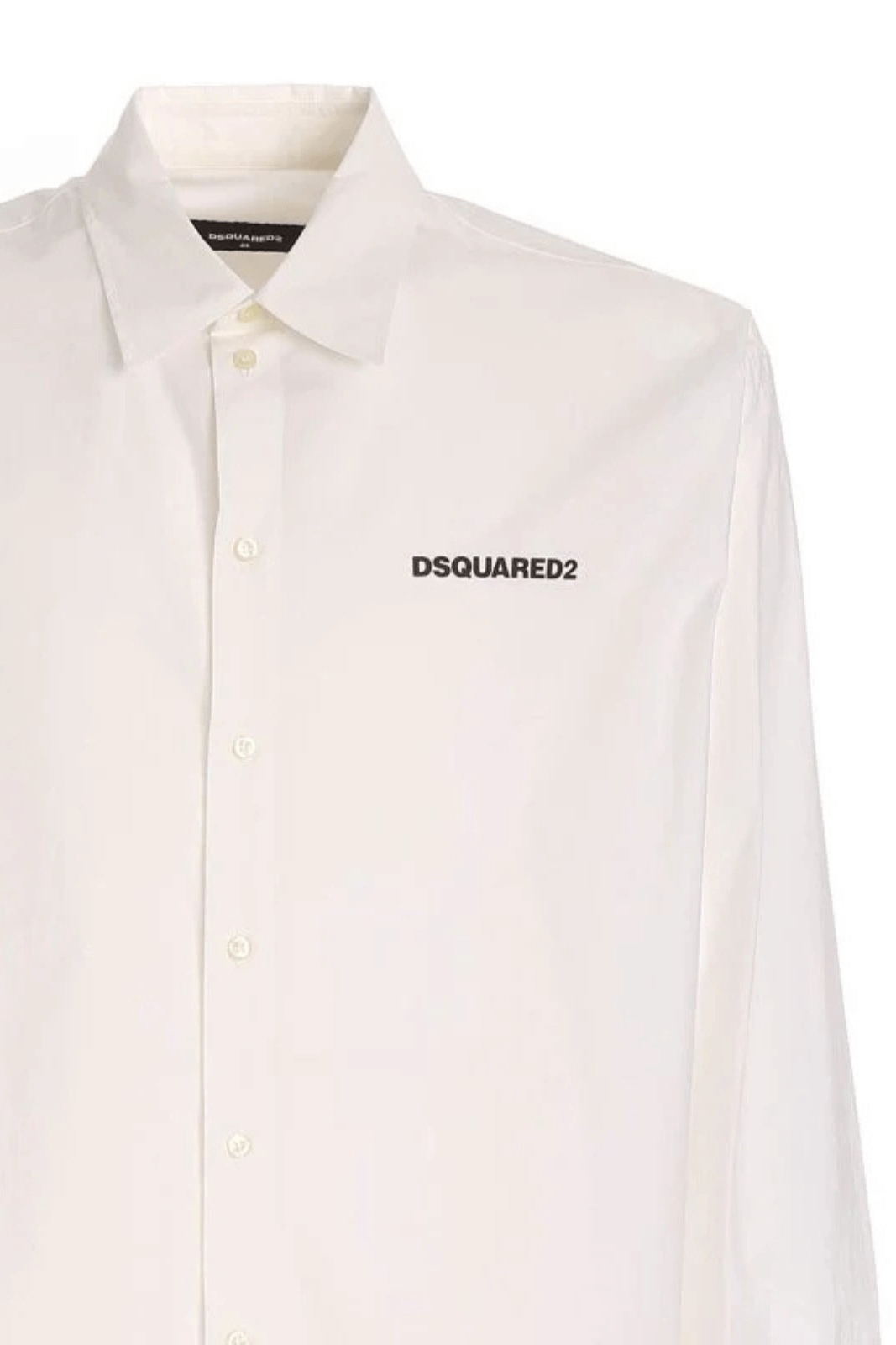 Dsquared2 shirt with logo and drawstring for men