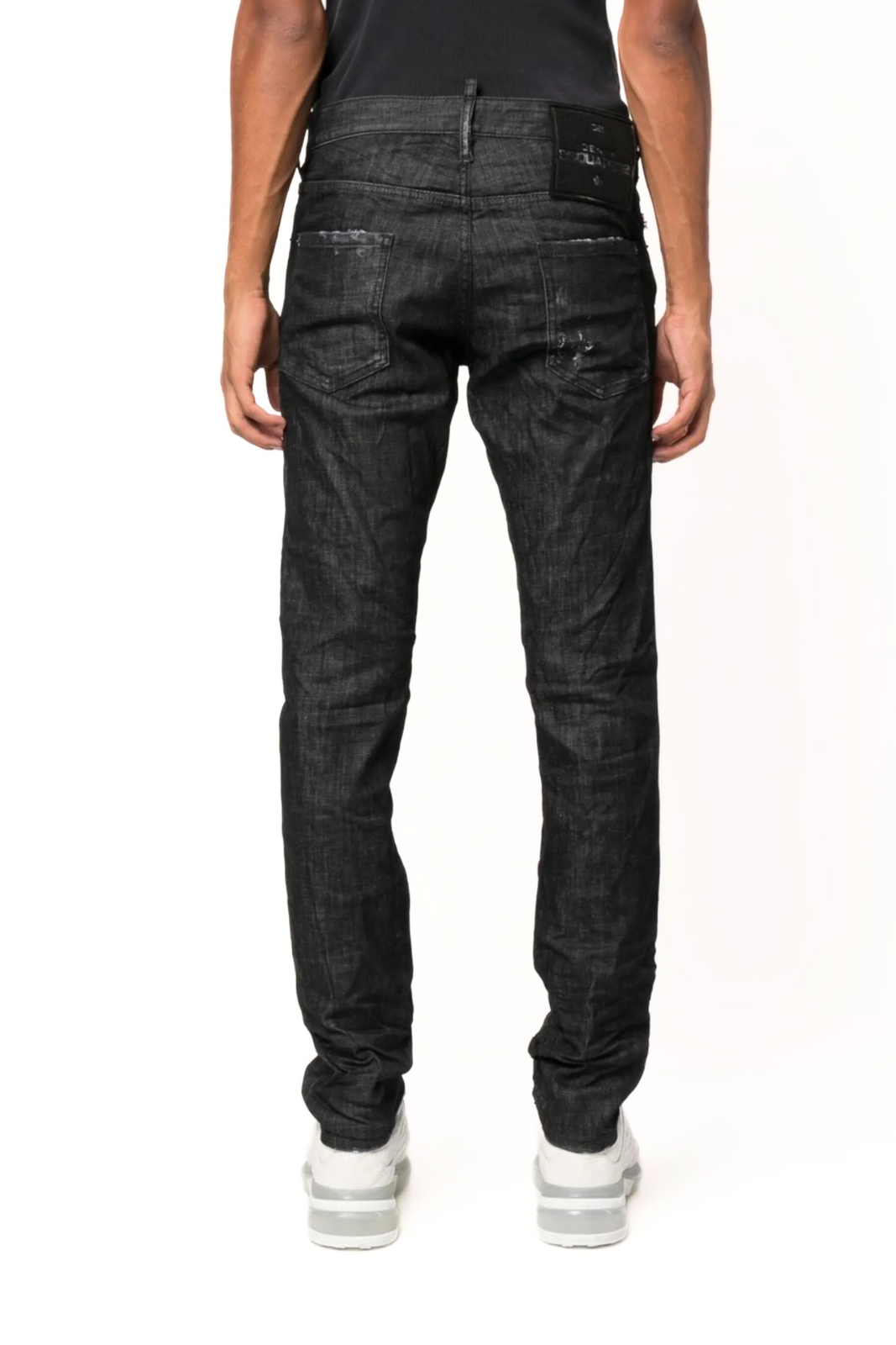 Dsquared2 tapered slim-cut black jeans