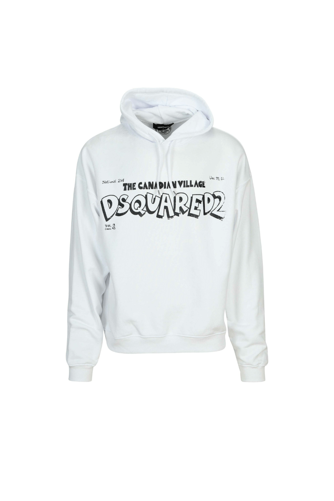 Dsquared2 White sweatshirt with maxilogo The Canadian Village