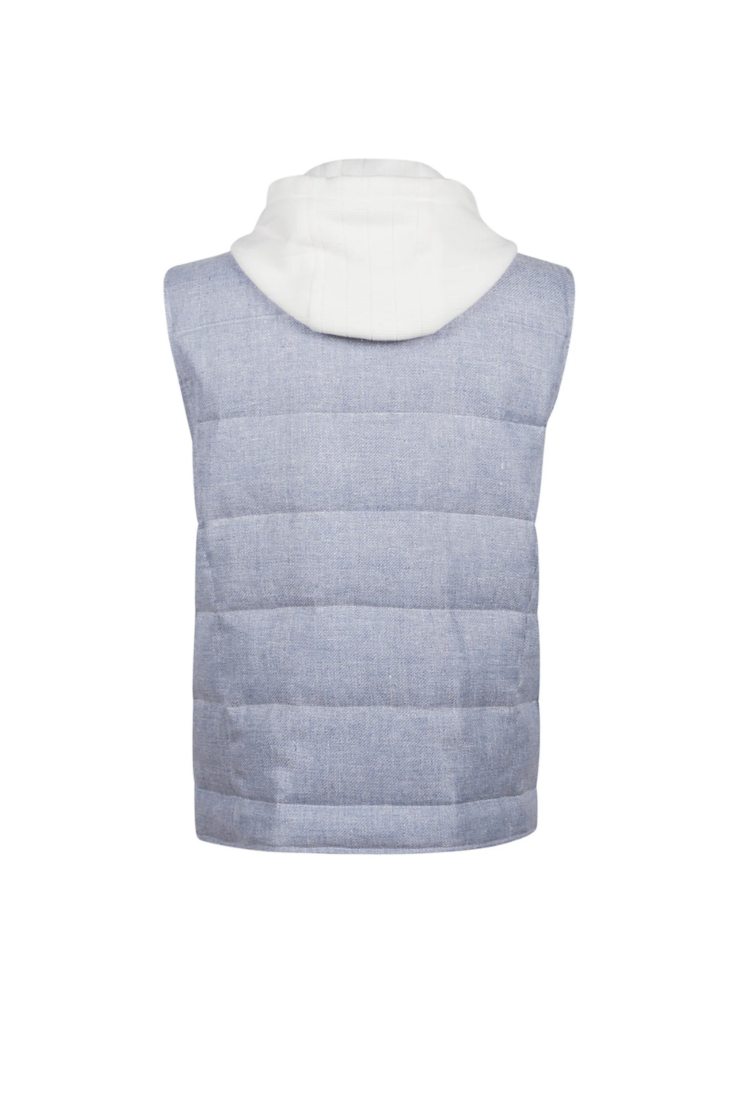 Eleventy Bi-Material Biker Vest Grey