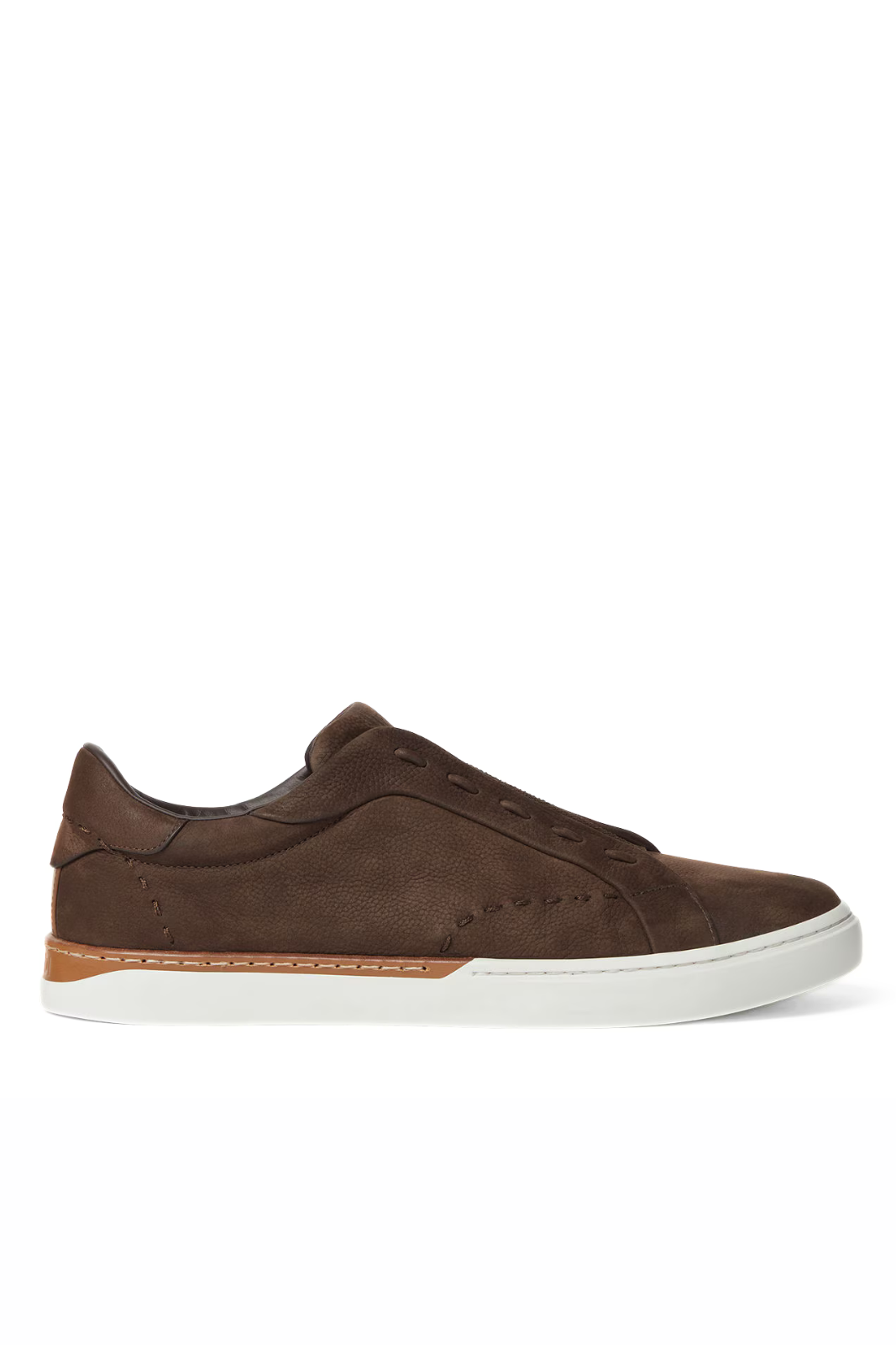 Fendi City Trainers Brown nubuck leather low-tops