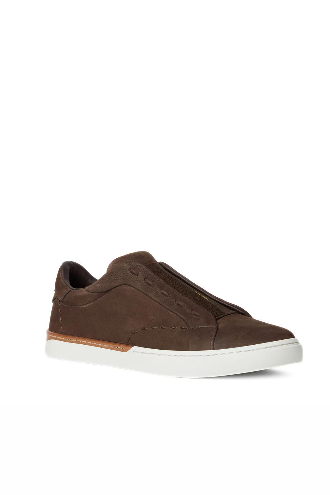 Fendi City Trainers Brown nubuck leather low-tops