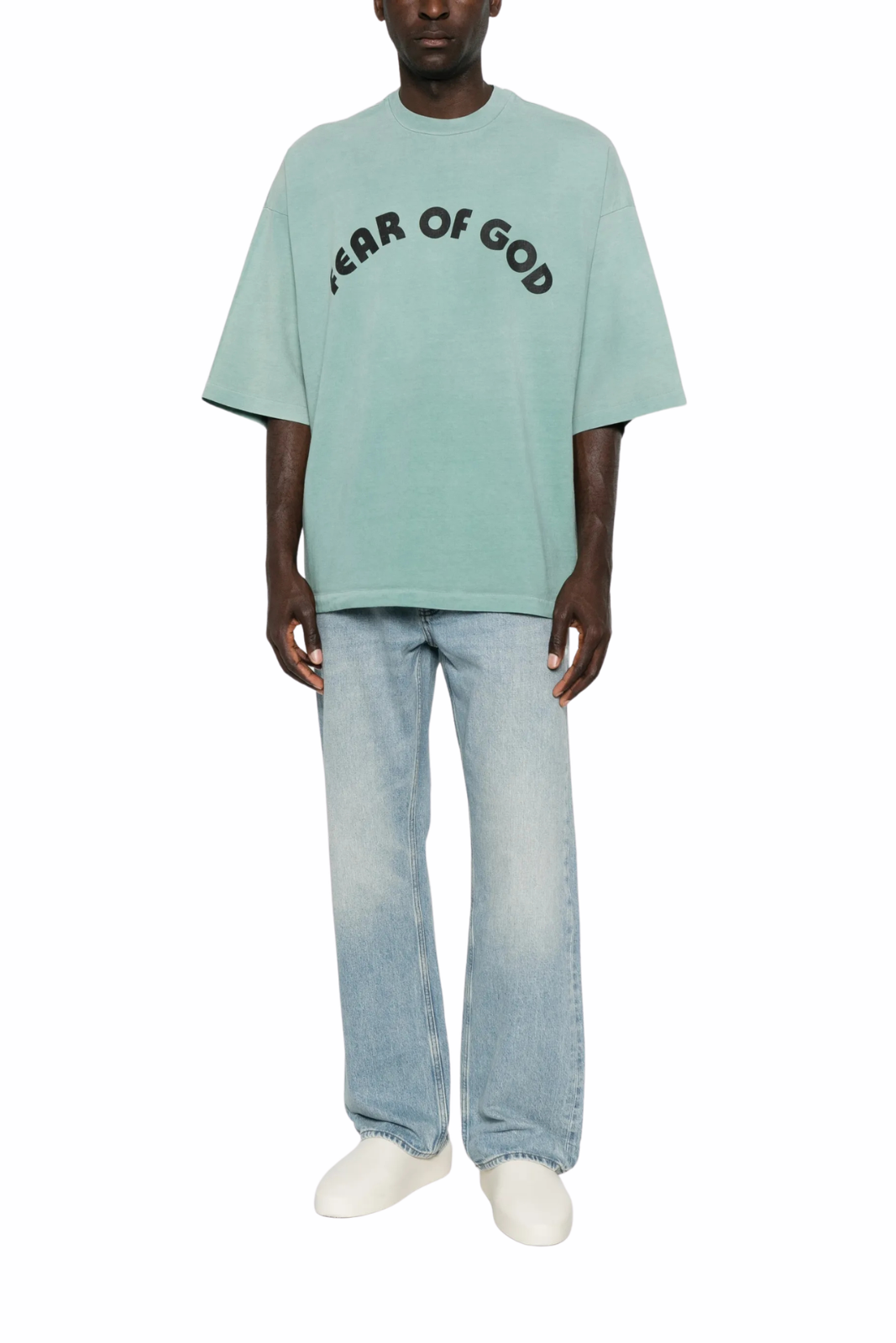 Fear of God Essentials Faded-Effect Straight-Leg Jeans