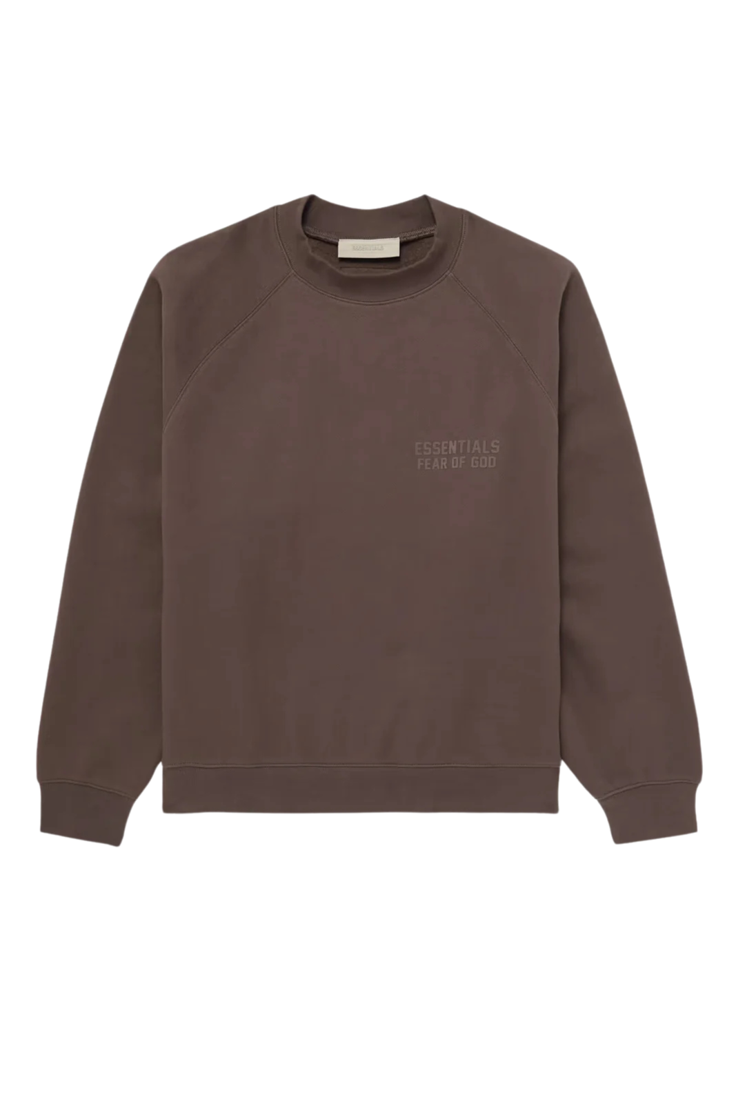 Fear of God Essentials Off Black Crew Neck Sweatshirt Brown