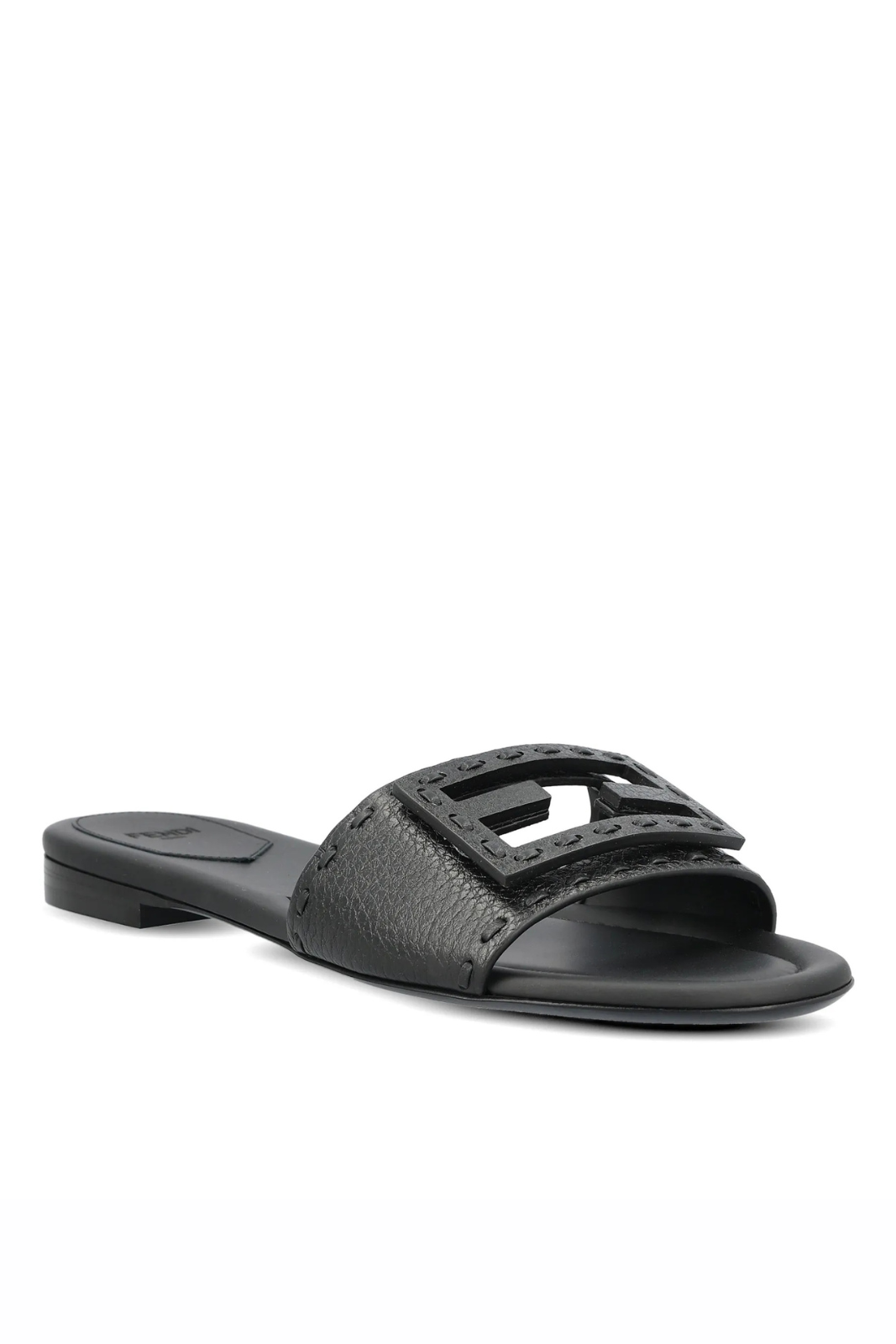 Fendi Woman Baguette Selleria Sandals Black