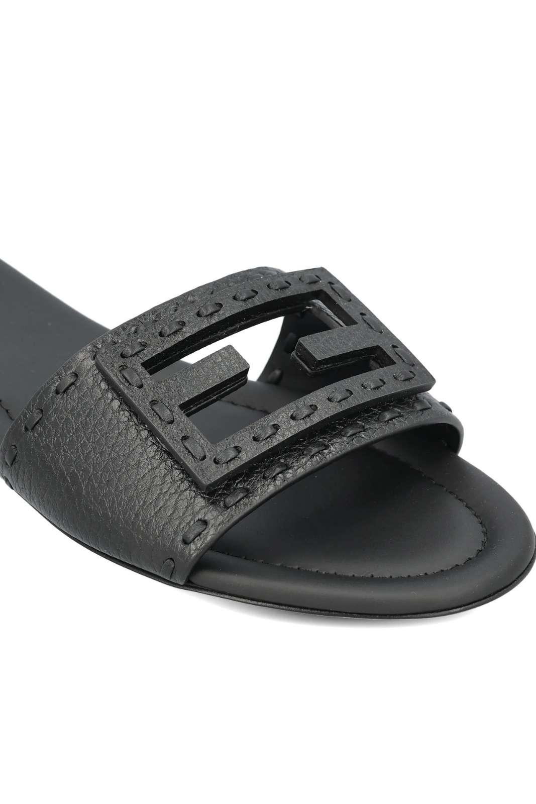 Fendi Woman Baguette Selleria Sandals Black