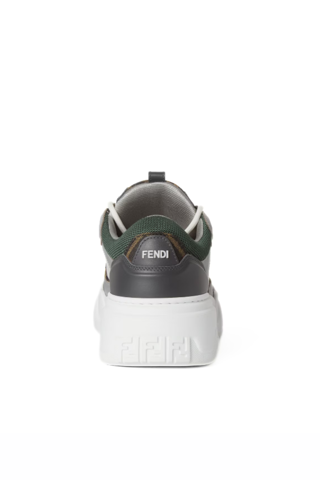 Fendi Force Trainers White gray leather low-tops Man Sneakers