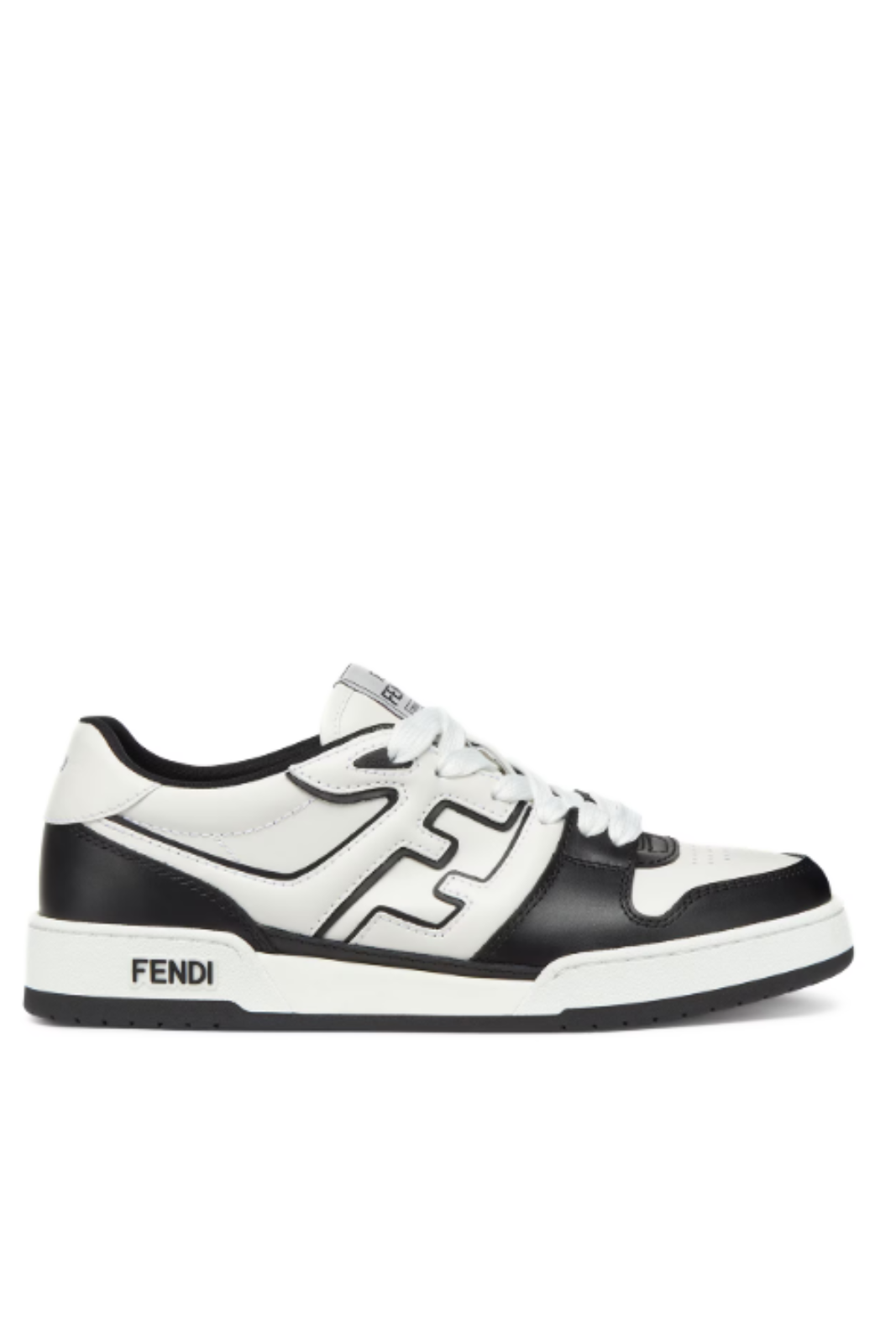 Fendi Match Sneakers Black leather low-tops for men