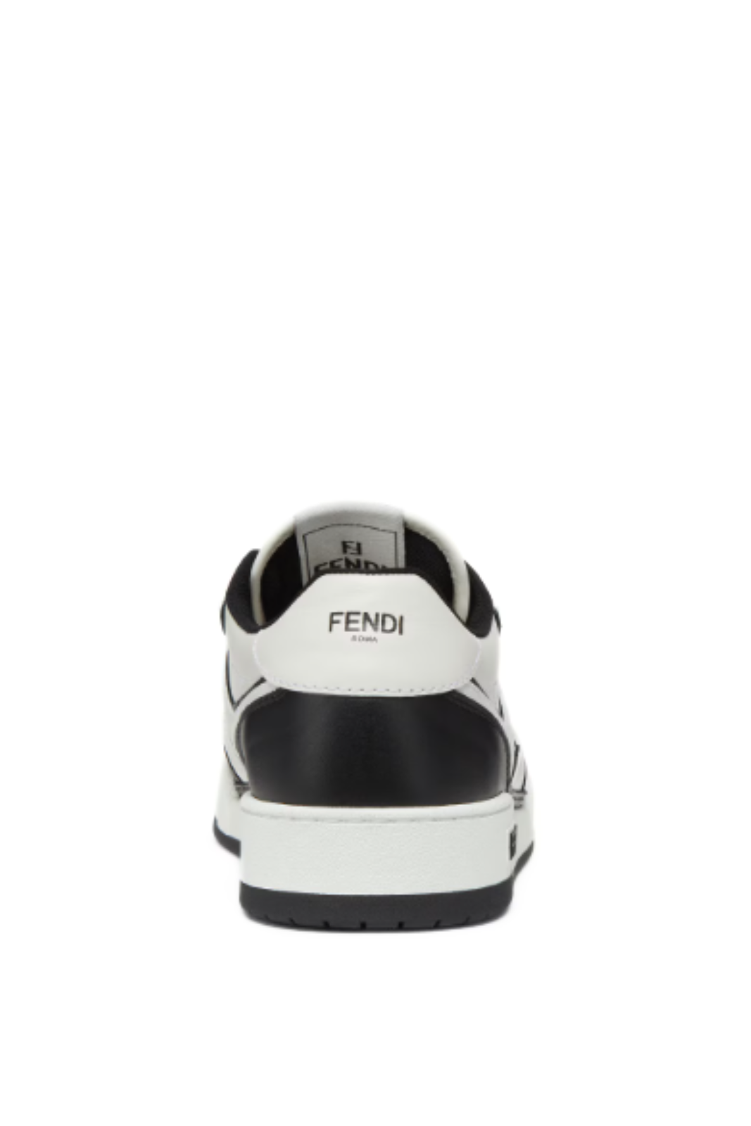 Fendi Match Sneakers Black leather low-tops for men