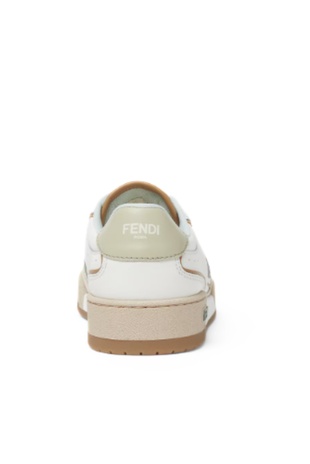 Fendi Match White and brown leather and suede low tops for women
