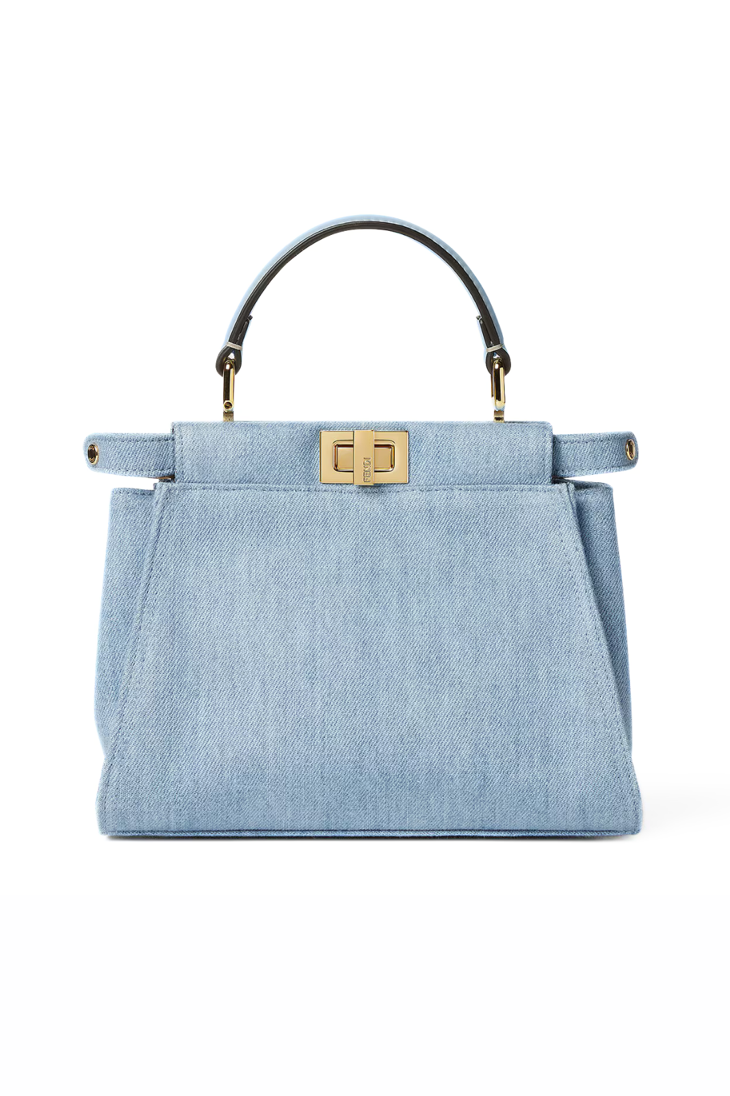 Fendi Peekaboo Mini Light blue denim bag