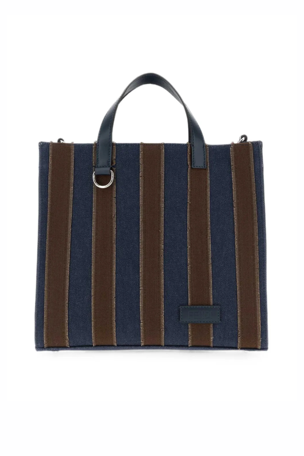 Fendi Pequin tote bag Blue Brown