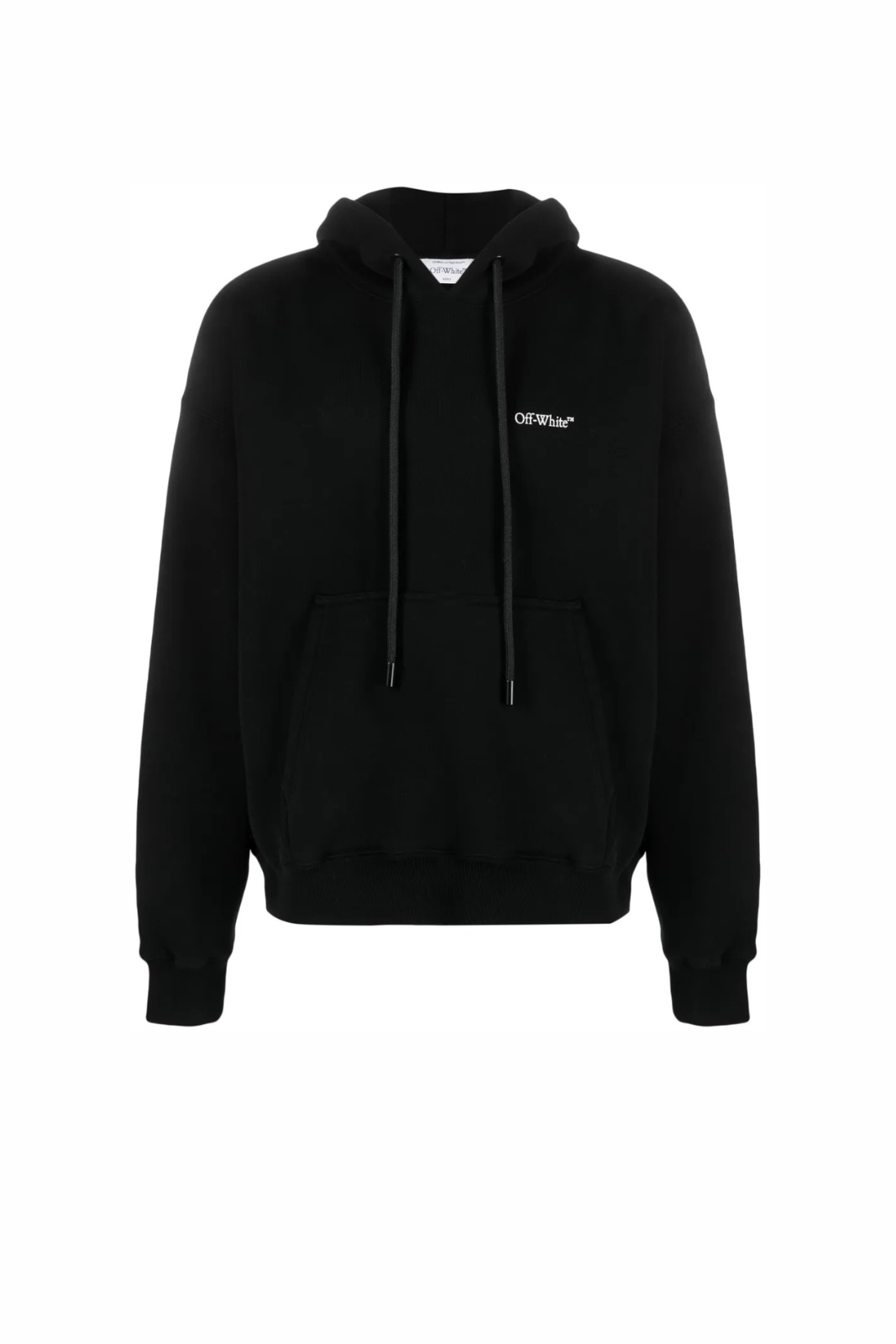 Off-White logo-print long-sleeve hoodie back