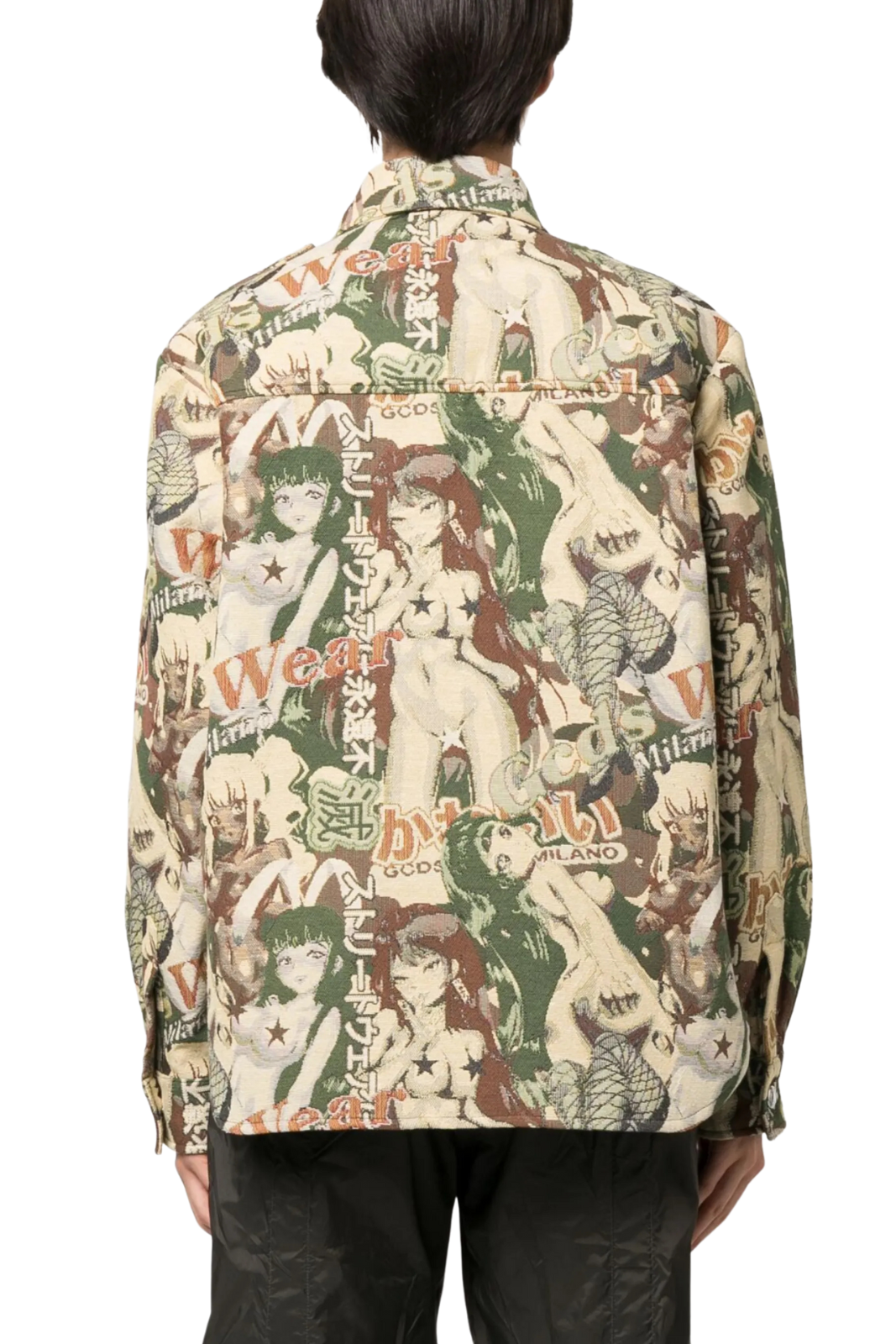 GCDS Hentai jacquard-pattern shirt jacket for Men
