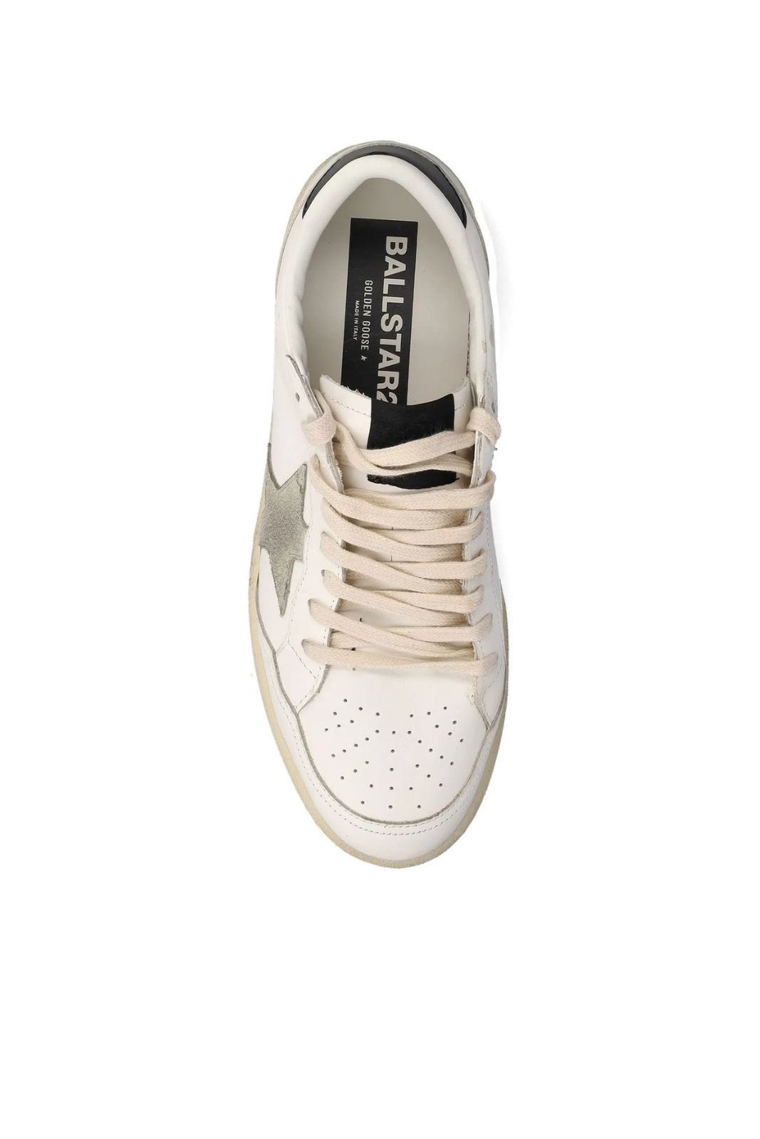 Golden Goose Deluxe Brand Ballstar Lace-Up Sneakers White