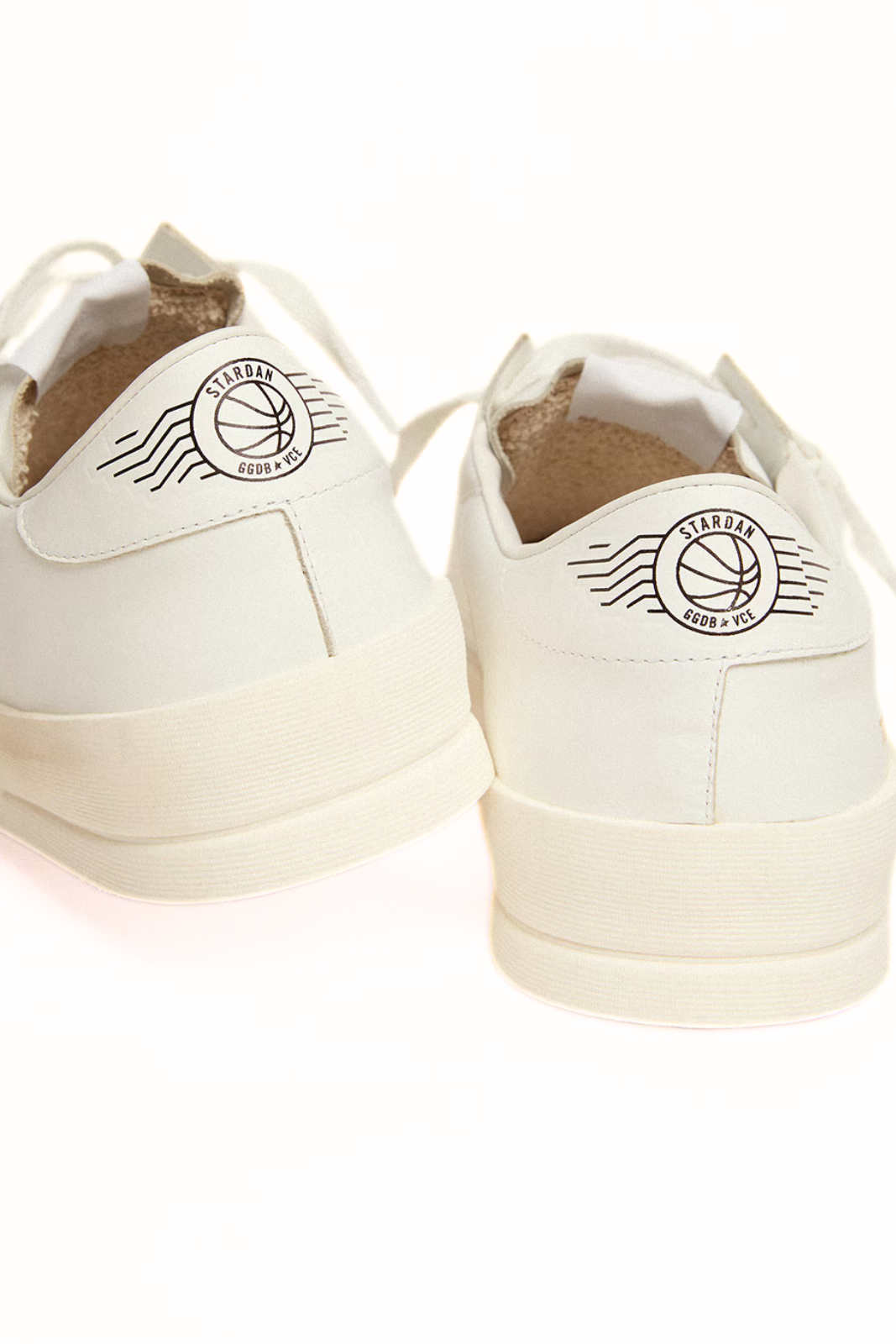 Golden Goose Men's Stardan in white leather Sneakers