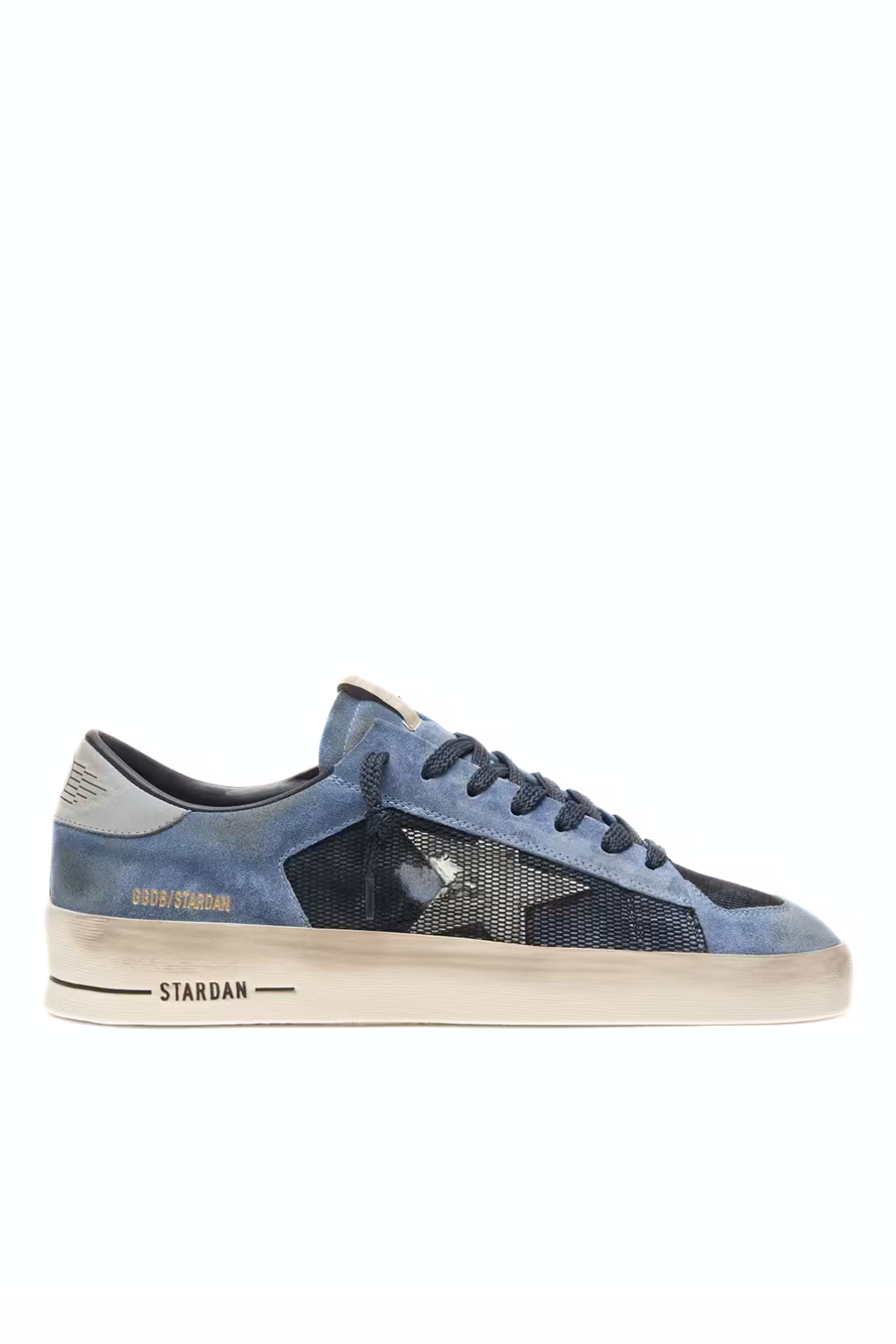 Golden Goose Men’s Stardan in blue suede with white star