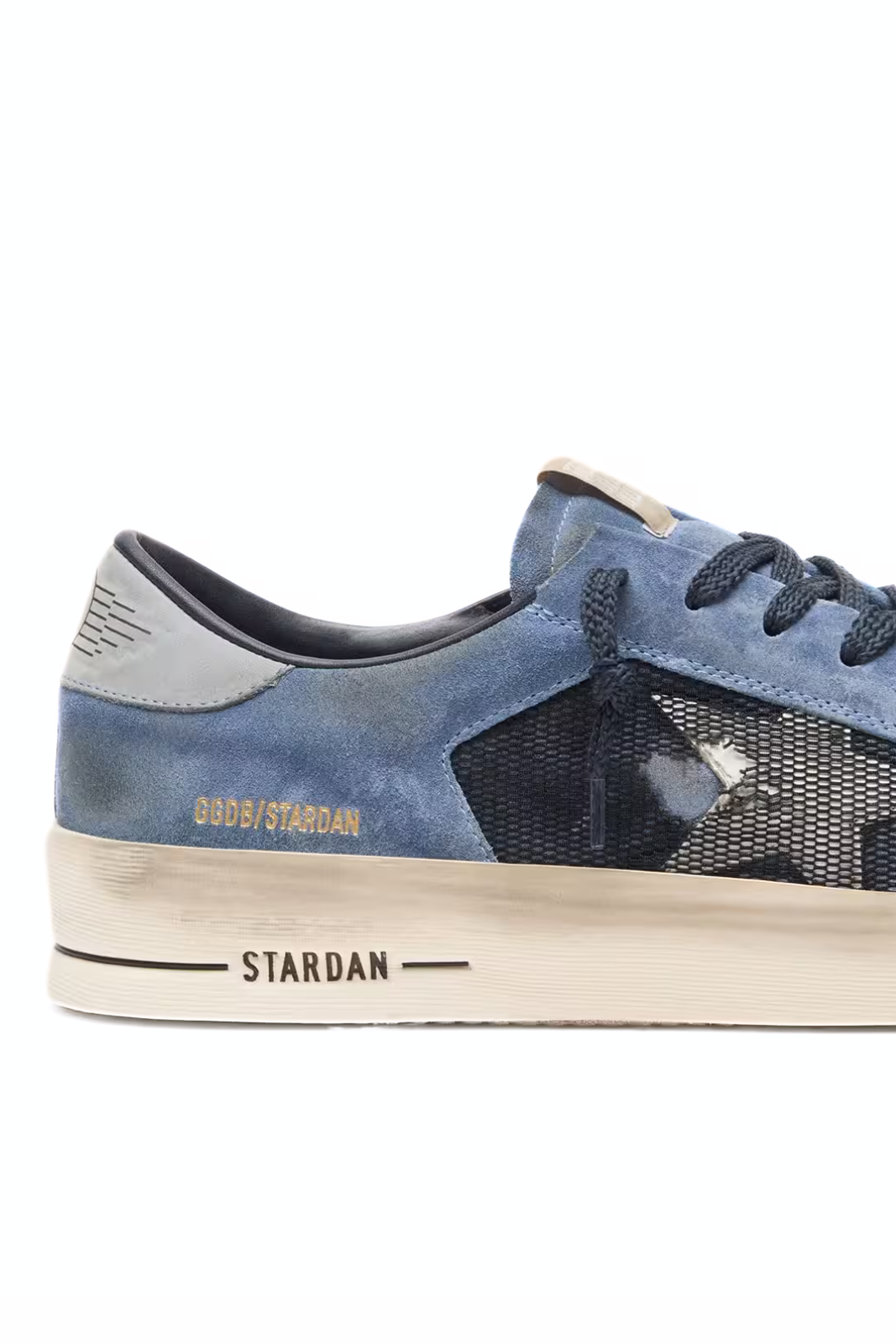 Golden Goose Men’s Stardan in blue suede with white star