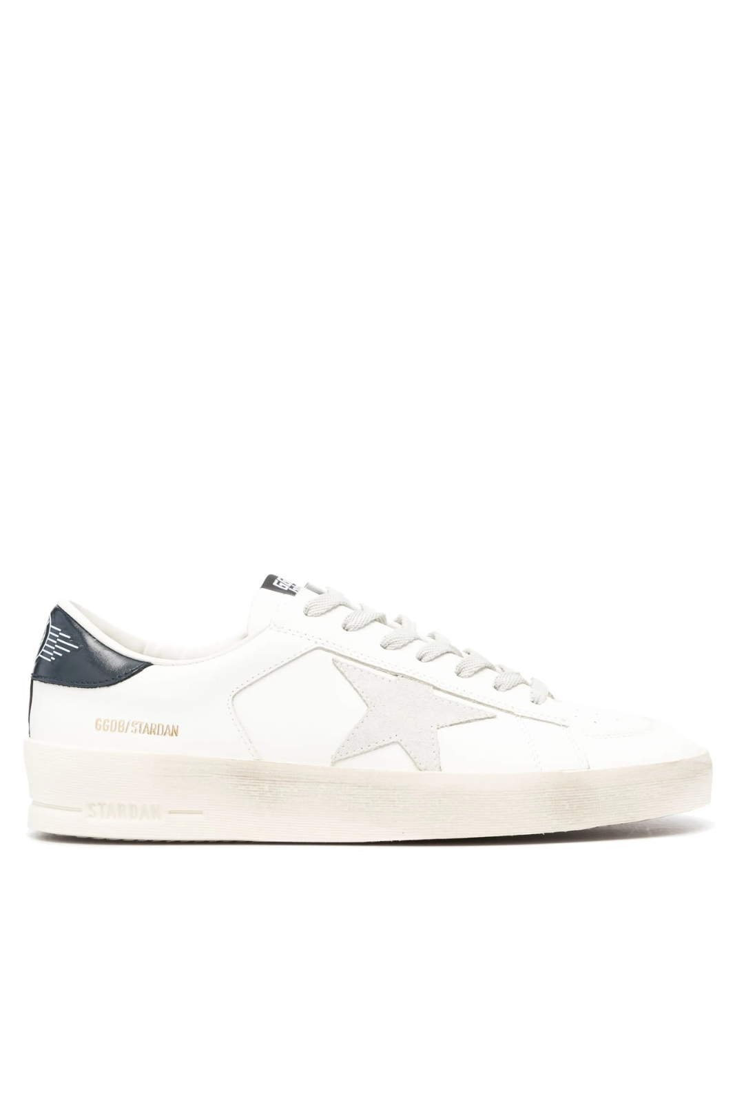 Golden Goose Stardan leather sneakers White Dark Blue