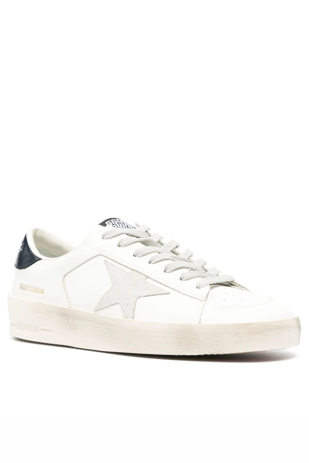 Golden Goose Stardan leather sneakers White Dark Blue