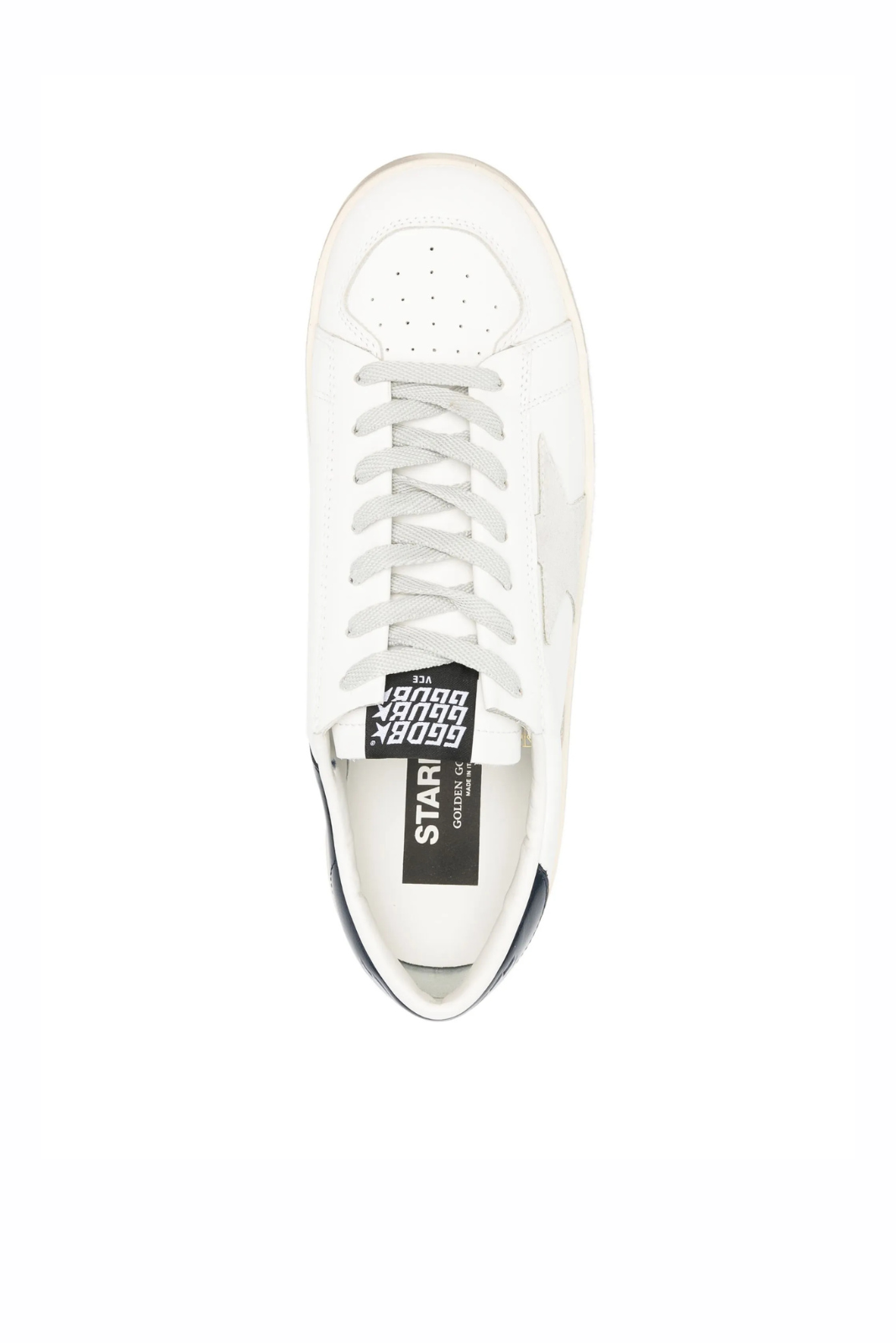 Golden Goose Stardan leather sneakers White Dark Blue