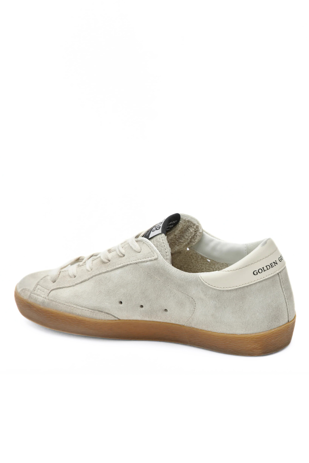 Golden Goose Super-Star sneakers in pearl with glitter star