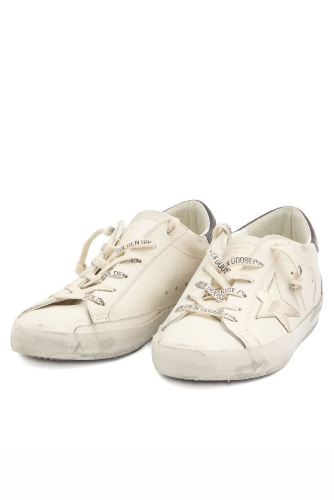 Golden Goose White Super-Star crocodile-effect sneakers women