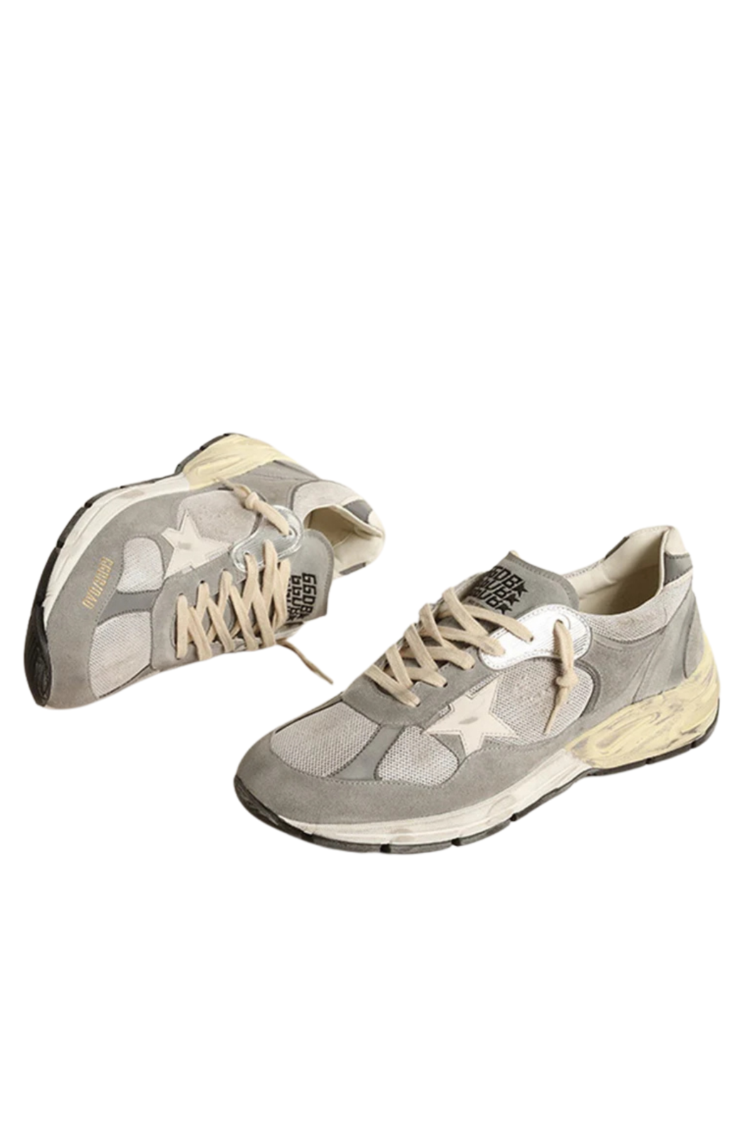Golden Goose Mens Dad-Star Grey Sneakers