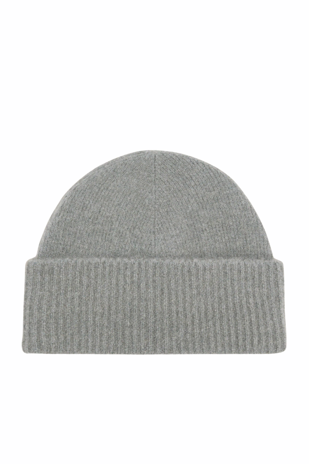 Ami Paris Grey Alpaca Striped Ami De Coeur Beanie