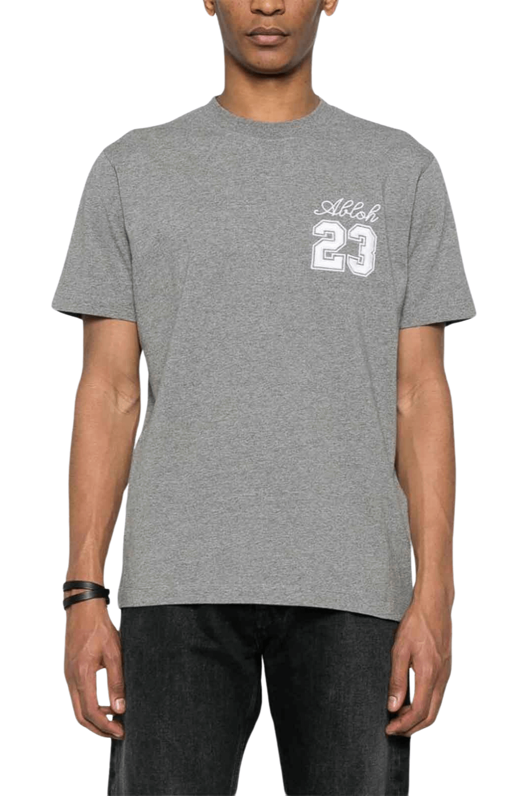 Off-White Grey Logo Patch t-shirt for men