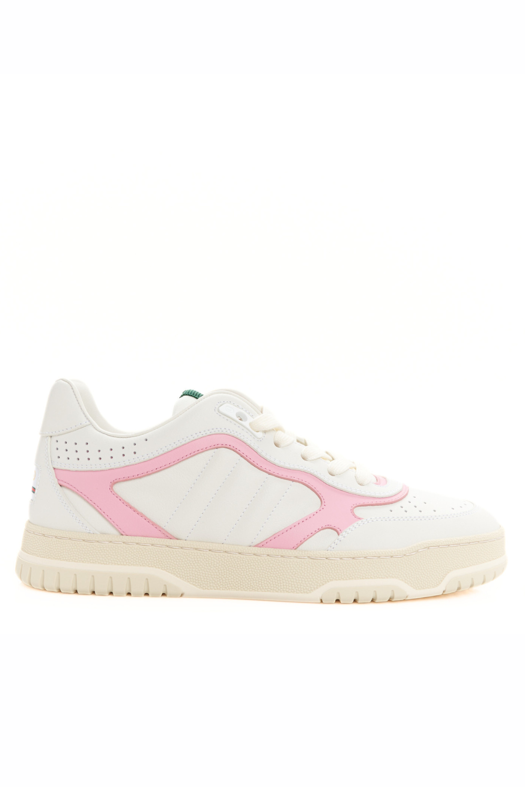 Gucci Calfskin Womens Re-Web Sneakers White Pink