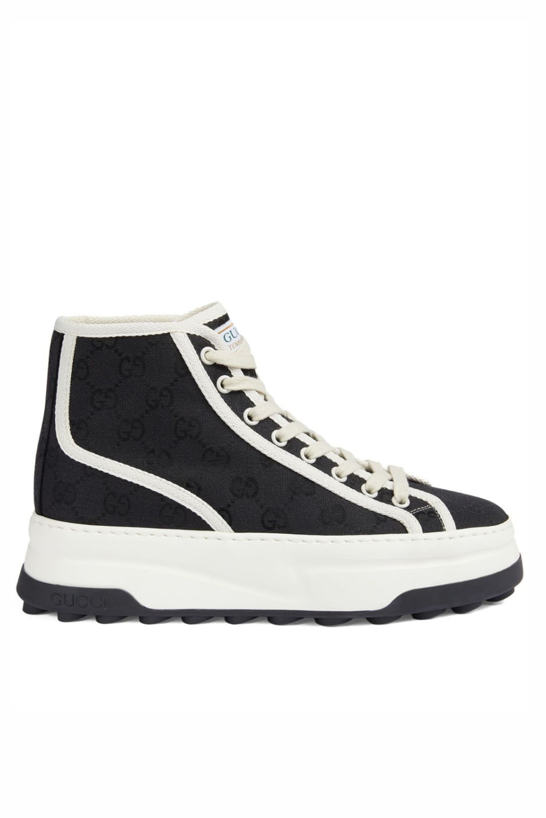 Gucci GG canvas hi-top Woman sneakers Negru Alb