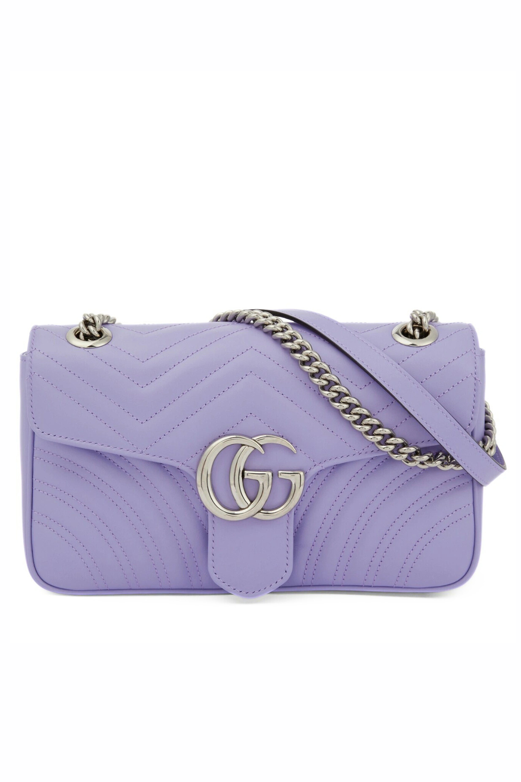 Gucci GG Marmont Small leather shoulder bag Purple