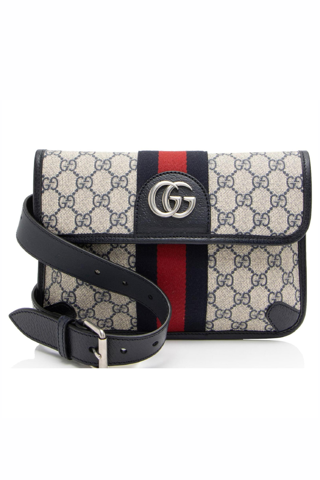 Gucci GG Supreme Web Ophidia Small Belt Bag Brown Beige