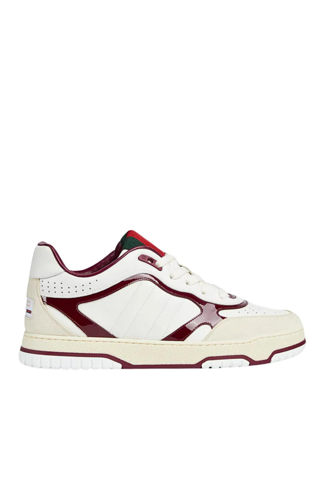 Gucci Men's Re-Web Sneaker White Rosso