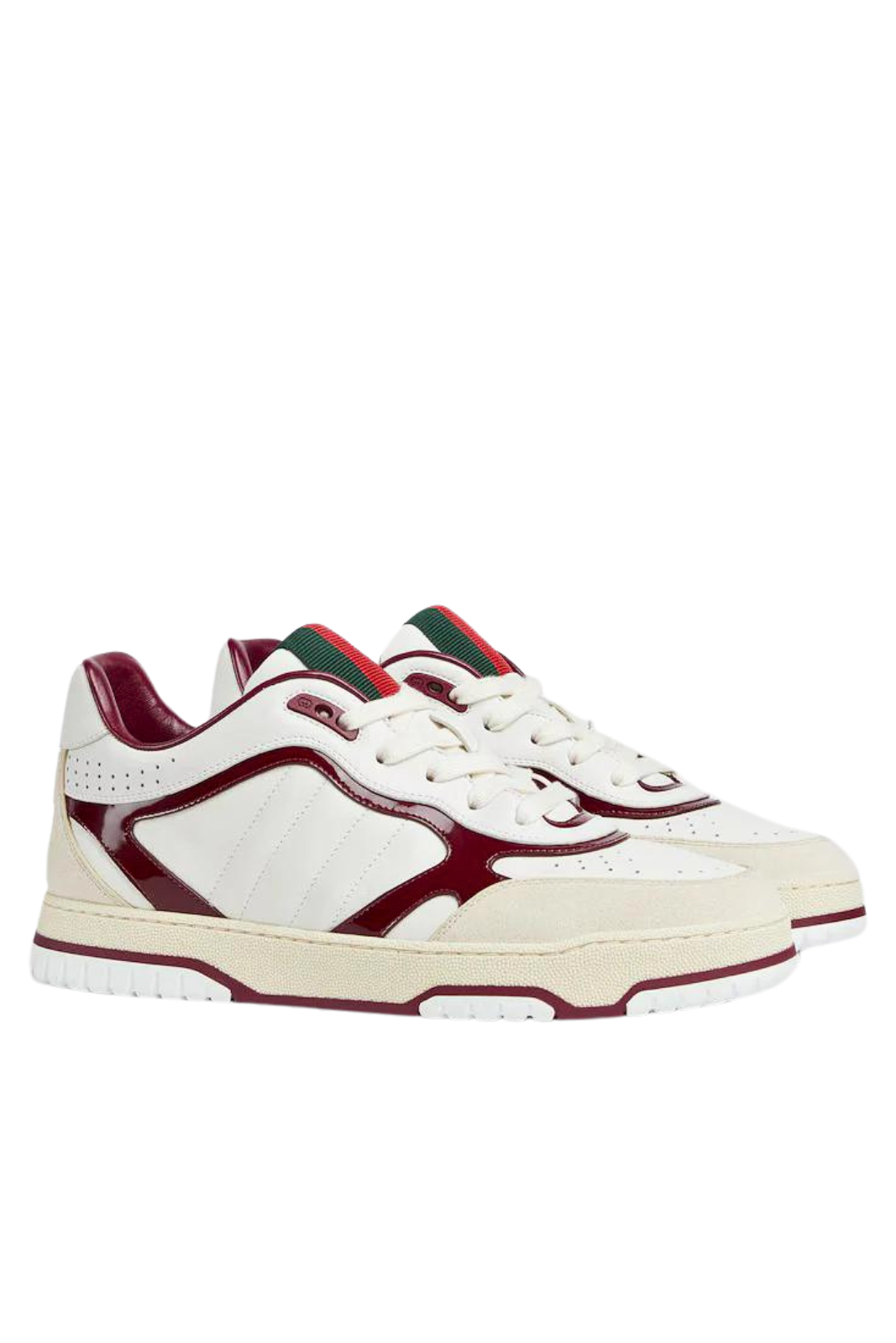 Gucci Men's Re-Web Sneaker White Rosso